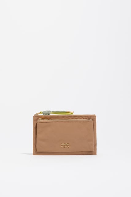 Imagen 0 de Cartera doble nylon desierto de mujer