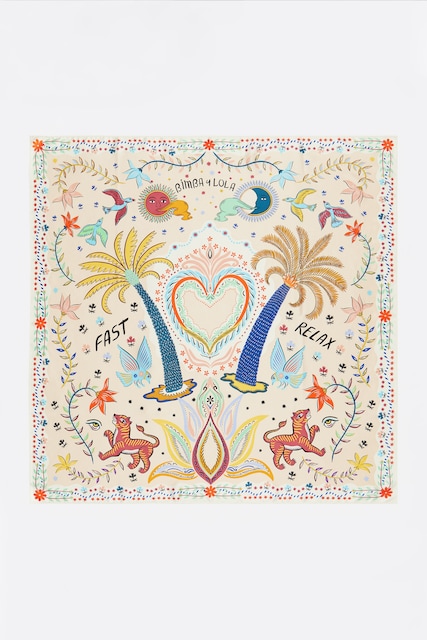 Imagen 0 de Pañuelo palmeras indias arena de mujer