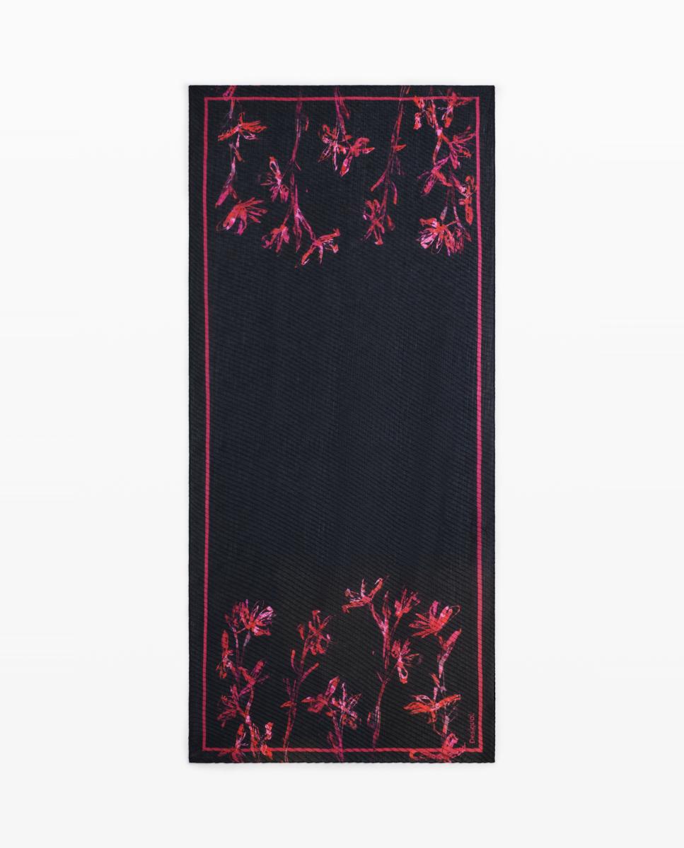 Imagen 0 de Foulard orquídeas colores vibrantes