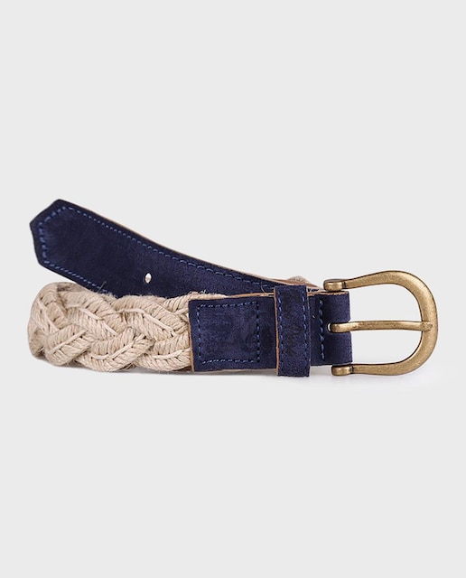 Imagen 0 de Cinturón de mujer de yute y ante