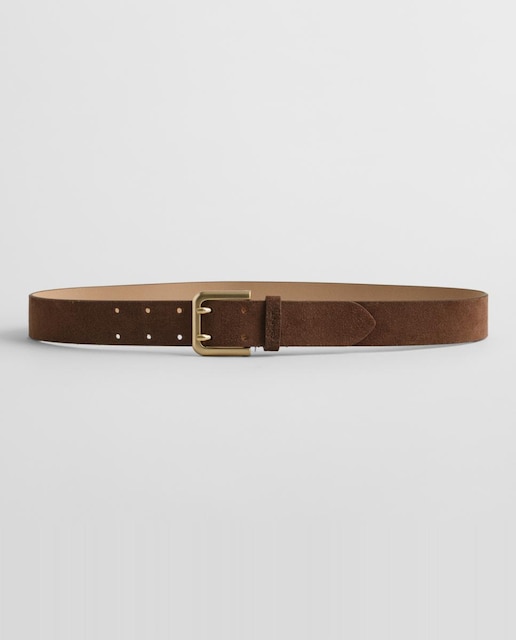 Imagen 0 de Cinturon de mujer de piel vacuna con hebilla cuadrada