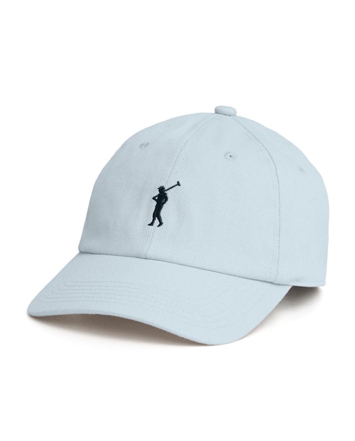 Imagen 0 de Gorra unisex de seis paneles confeccionada en algodón tipo sarga, con hebilla ajustable en la parte trasera