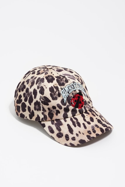 Imagen 0 de Gorra algodón leopardo natural de mujer