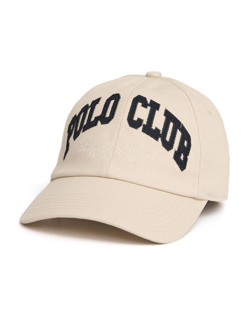 Imagen 0 de Gorra unisex con diseño gráfico, confeccionada en algodón y estructurada en seis paneles