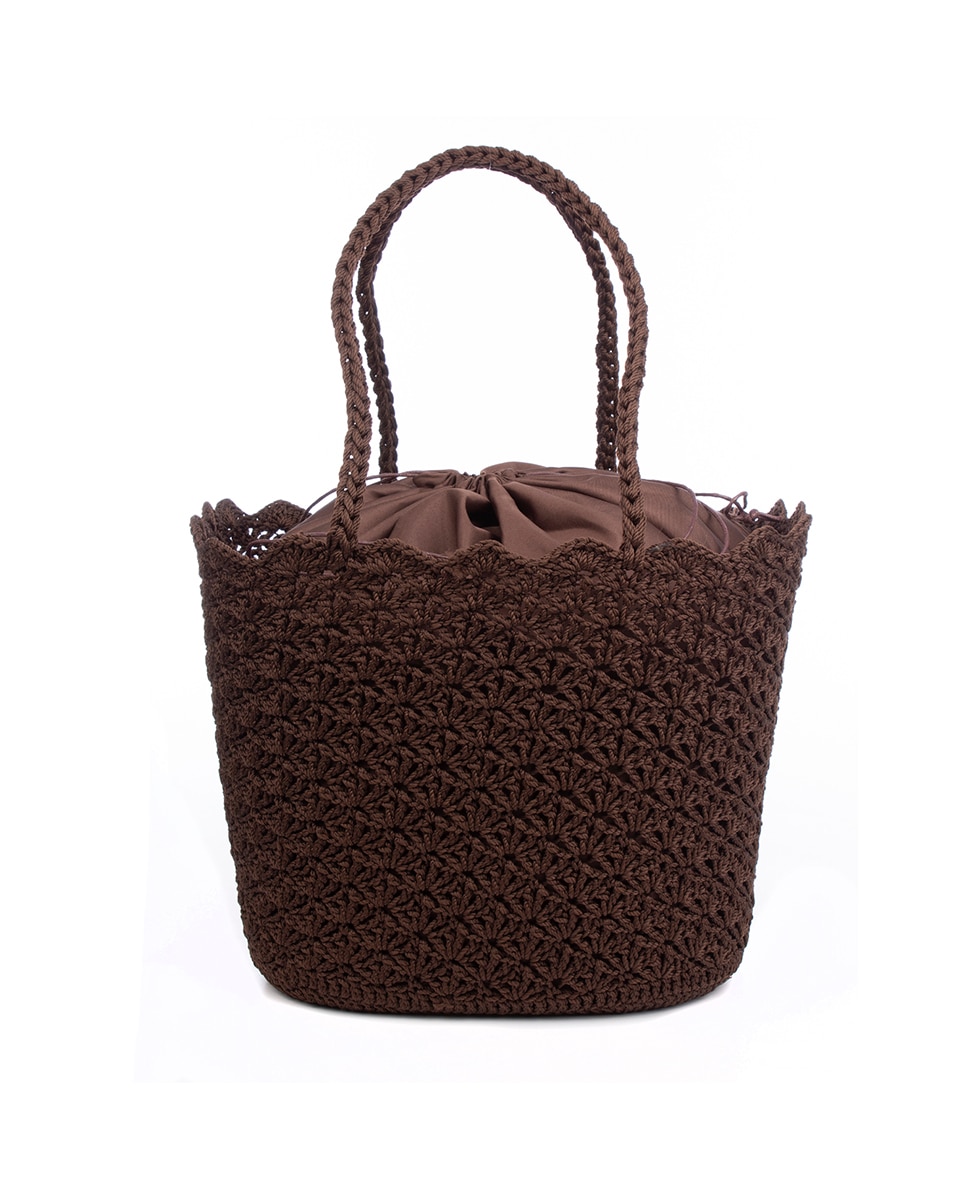 Imagen 0 de Basentello Bolso de hombro Mujer. Fabricado en algodón tejido artesanal a mano.