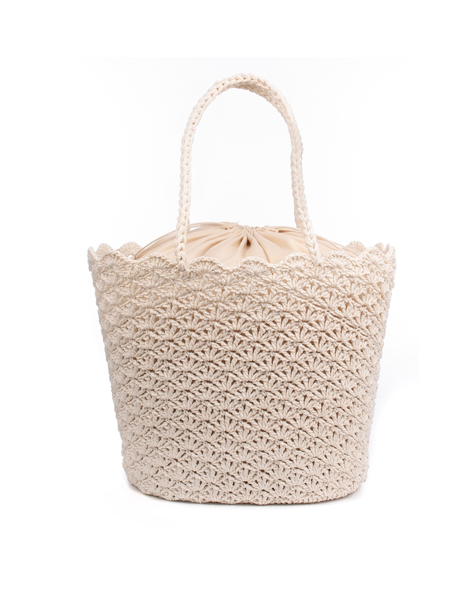 Imagen 0 de Basentello Bolso de hombro Mujer. Fabricado en algodón tejido artesanal a mano.