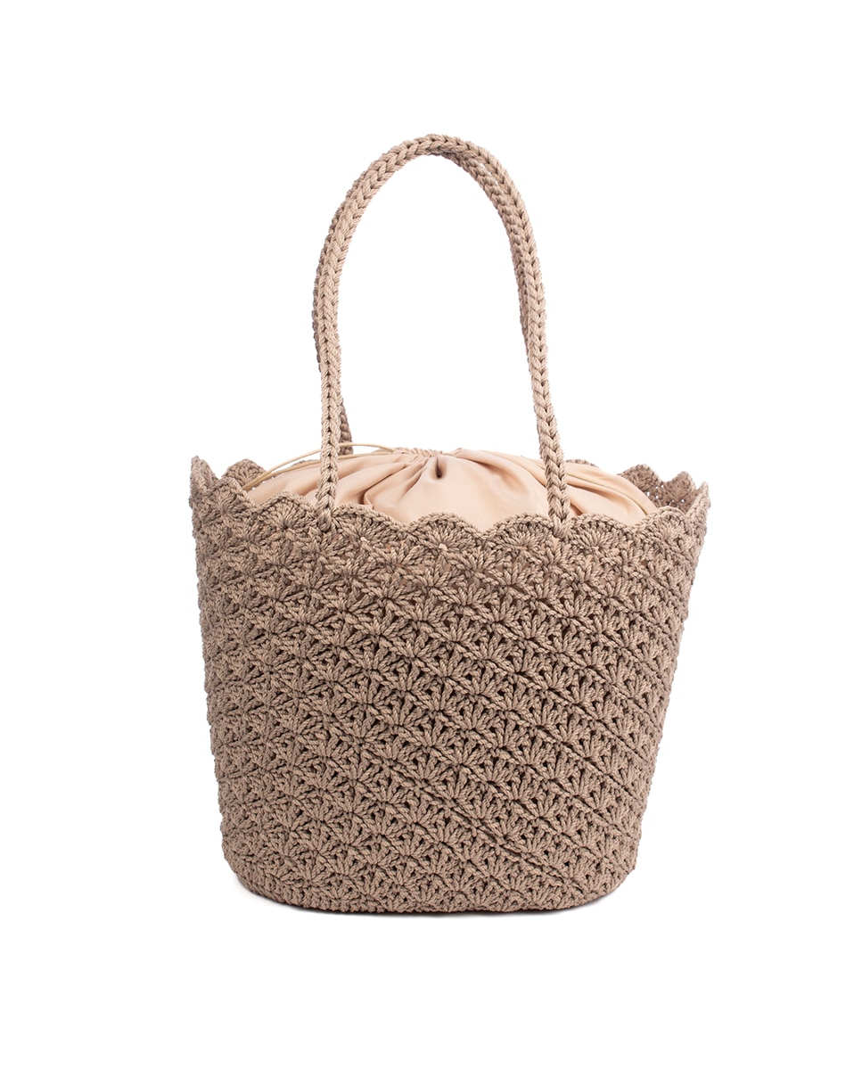 Imagen 0 de Basentello Bolso de hombro Mujer. Fabricado en algodón tejido artesanal a mano.