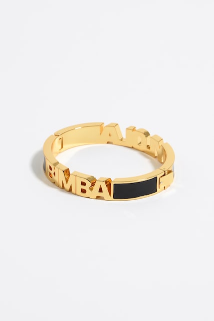 Imagen 0 de Pulsera logo esmalte con cierre con bisagra de mujer