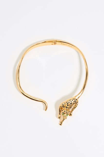 Imagen 0 de Collar choker dorado y  de mujer