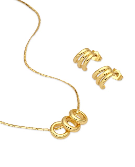 Imagen 0 de Set Khima acabado oro amarillo 18k