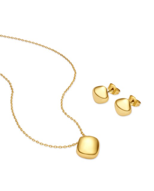 Imagen 0 de Set Redioa acabado oro amarillo 18k