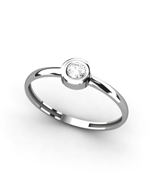 Imagen 0 de Anillo oro diamante 0,08 ct