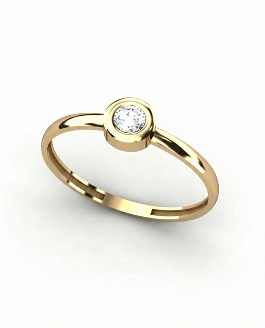 Imagen 0 de Anillo oro diamante 0,08 ct
