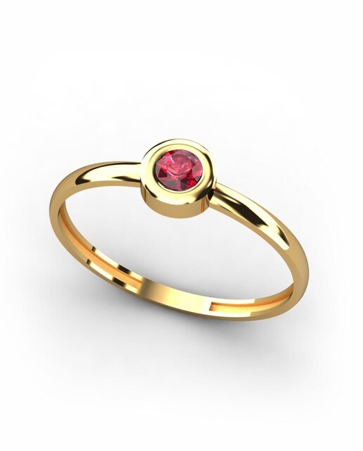 Imagen 0 de Anillo oro rubí
