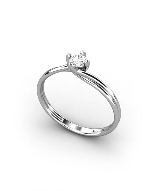 Imagen 0 de Anillo oro diamante 0,25 ct