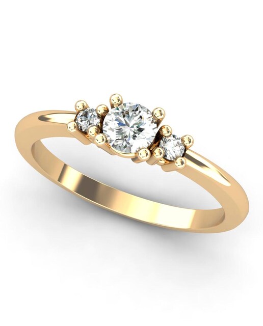 Imagen 0 de Anillo oro diamante 0,32 ct