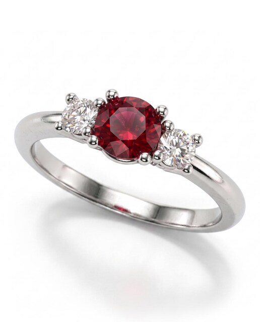 Imagen 0 de Anillo oro diamant 0,22ct rubi