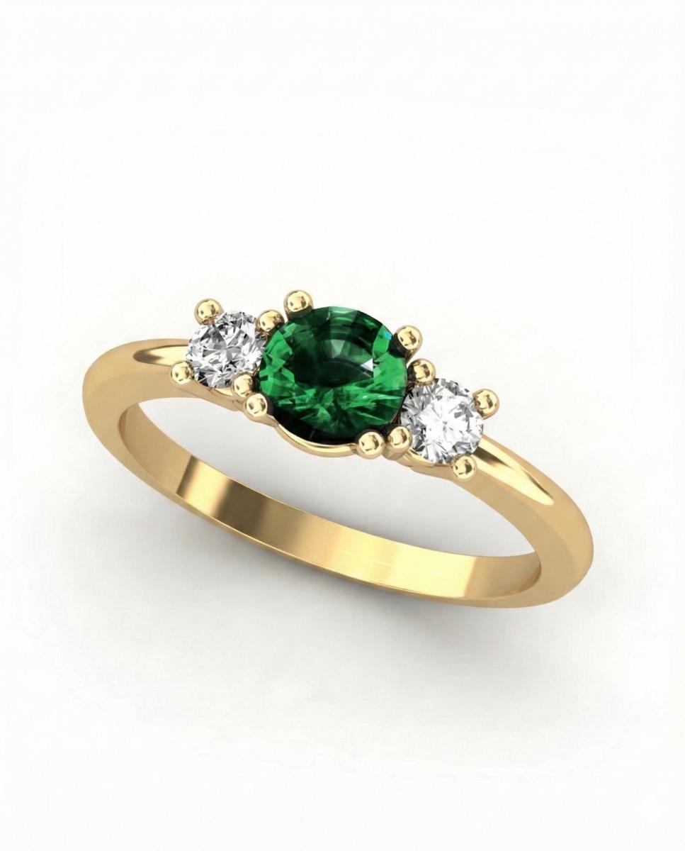 Imagen 0 de Anillo oro diamante 0.22 ct