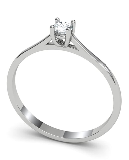 Imagen 0 de Anillo oro diamante 0,10 ct