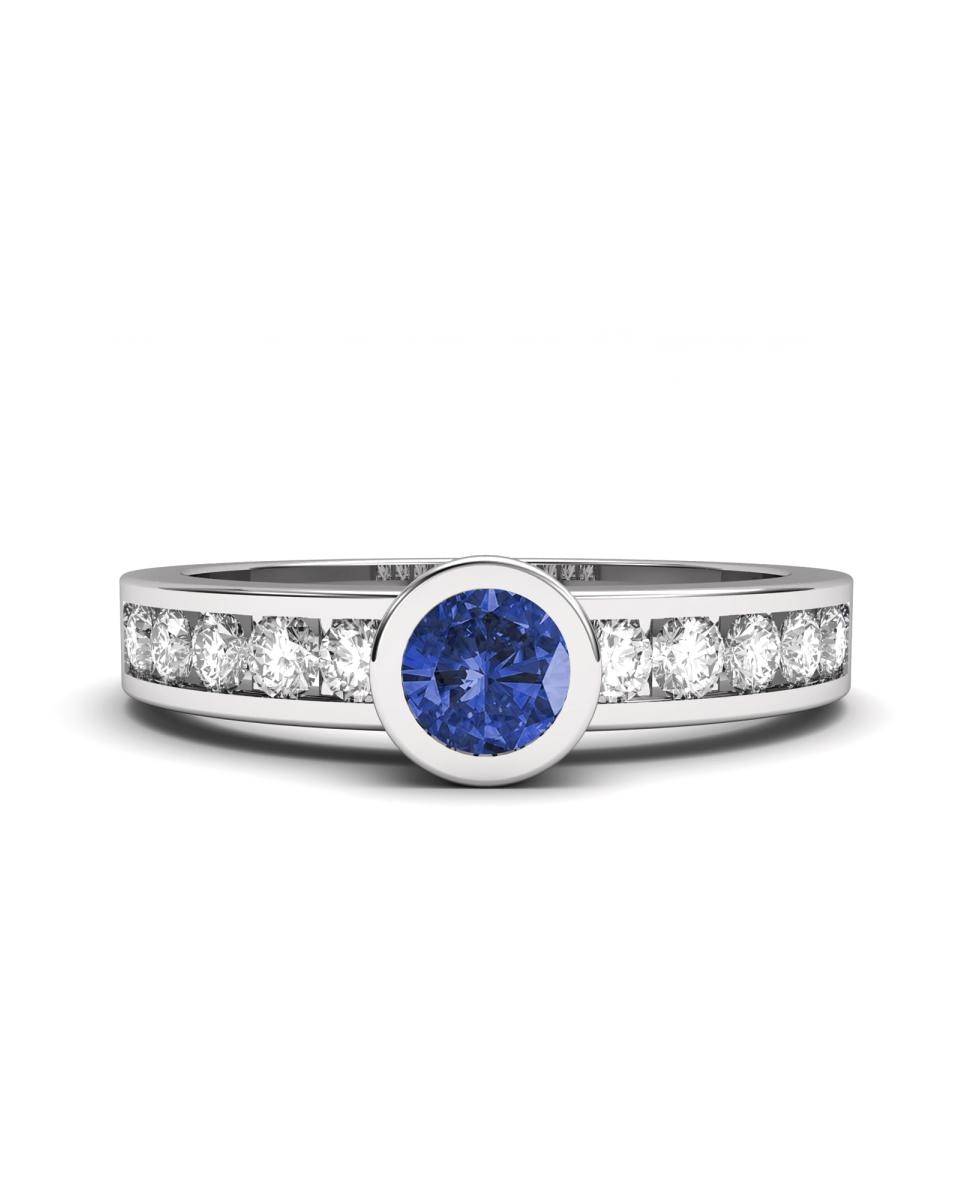 Imagen 0 de Anillo oro diamantes 0,38 ct