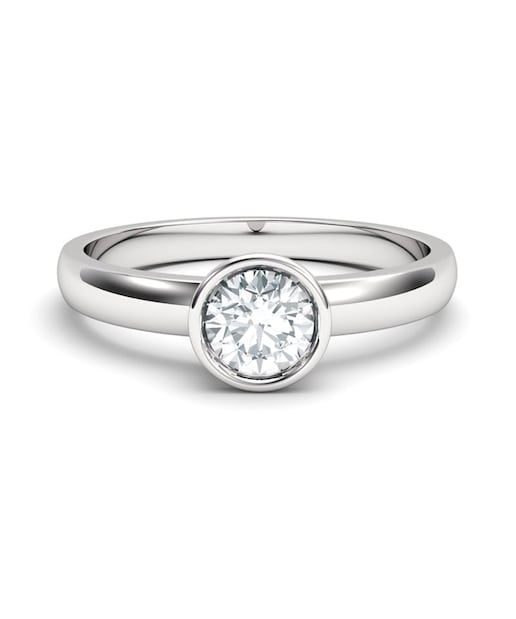 Imagen 0 de Anillo oro diamante 0,35 ct