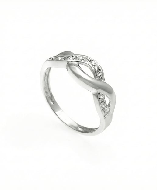 Imagen 0 de Anillo plata diamante 0,10 ct