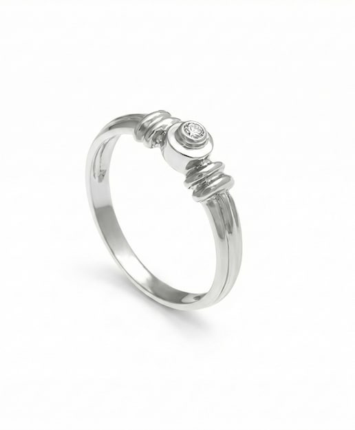 Imagen 0 de Anillo plata diamante 0,03 ct