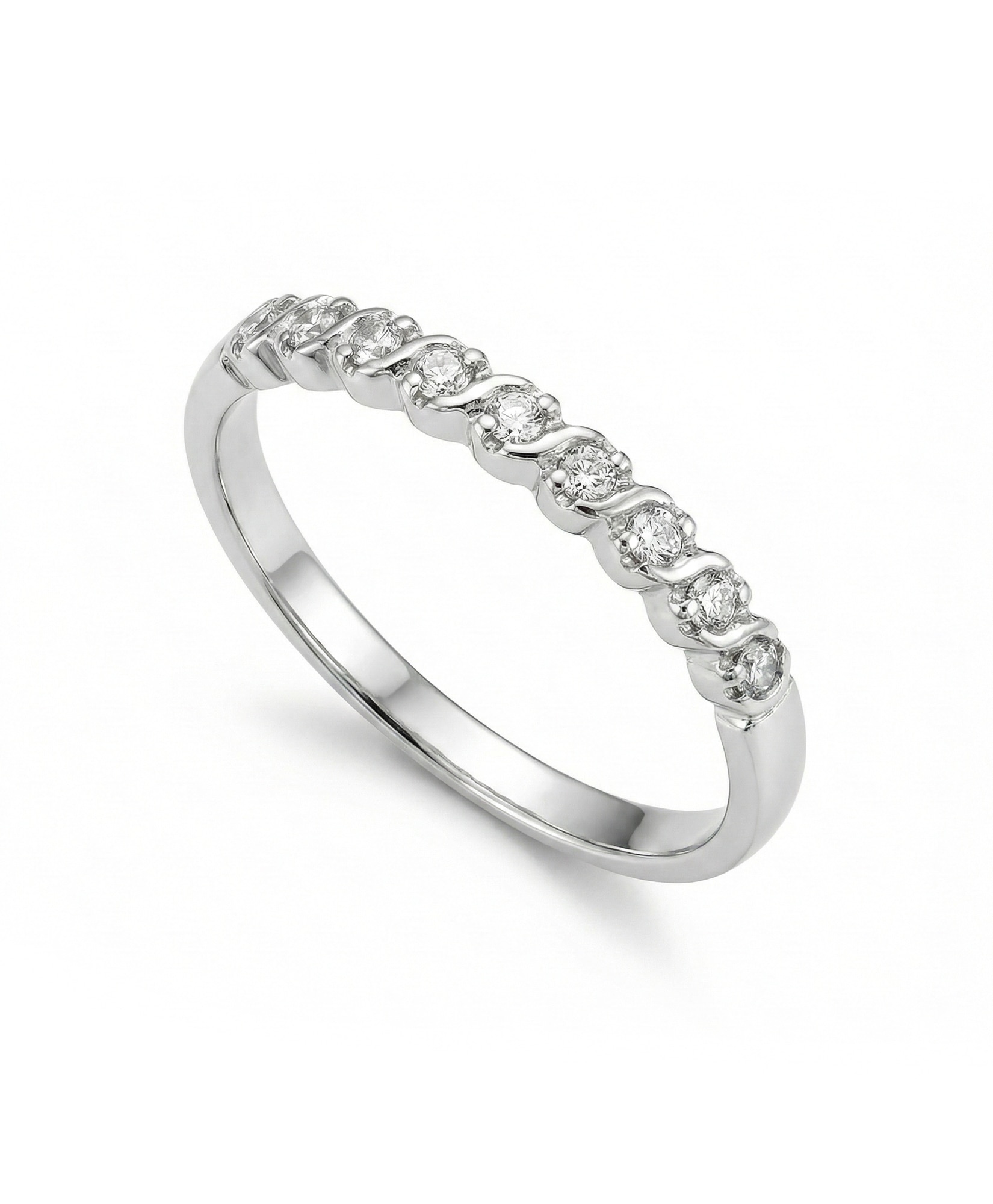 Imagen 0 de Anillo plata diamante 0,23 ct