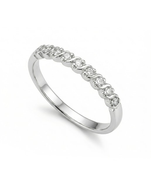 Imagen 0 de Anillo plata diamante 0,23 ct