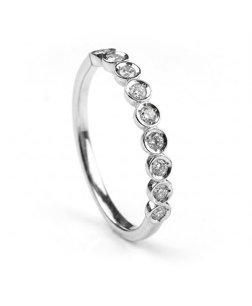 Imagen 0 de Anillo plata diamante 0,23 ct