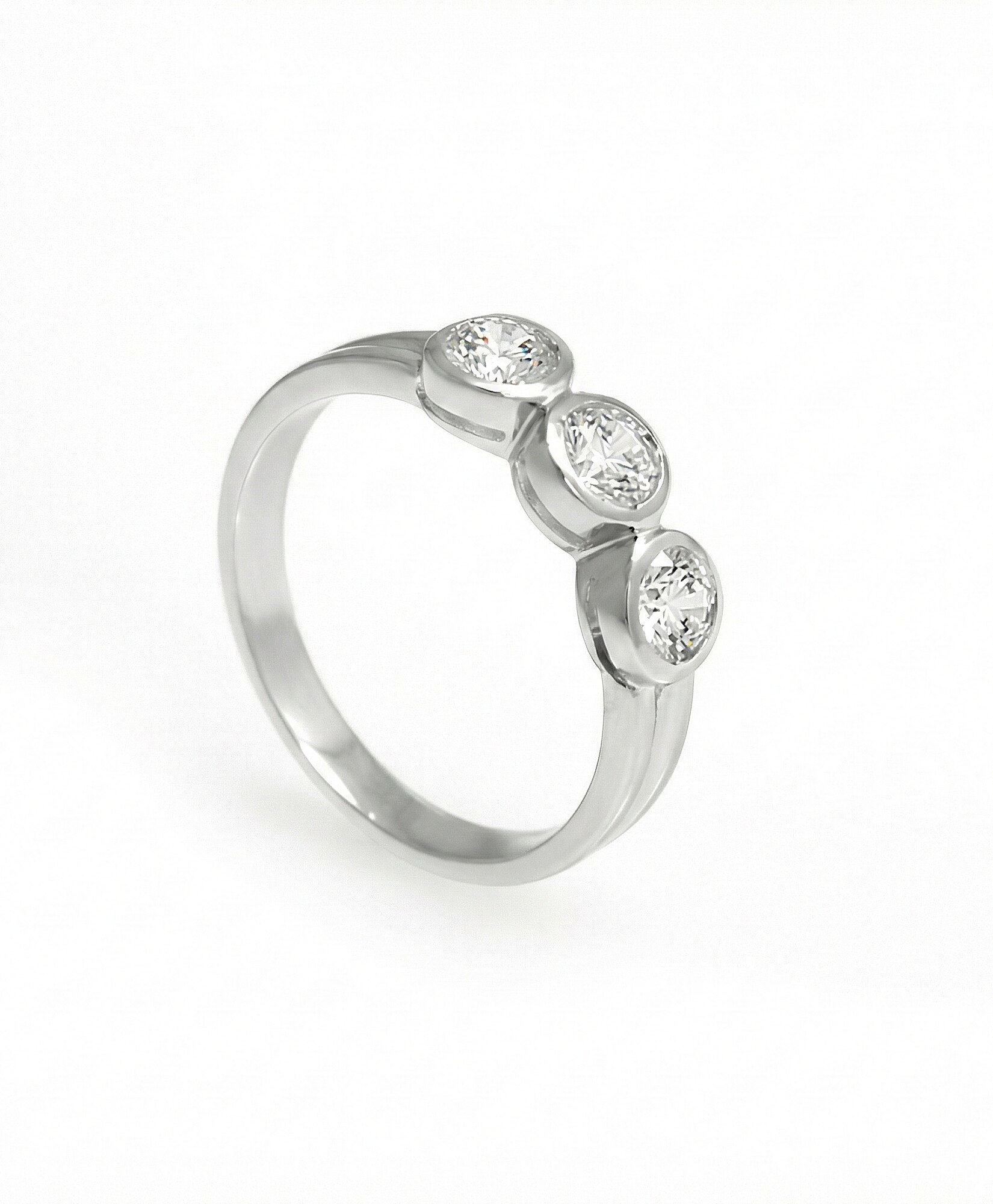 Imagen 0 de Anillo plata diamante 0,75 ct