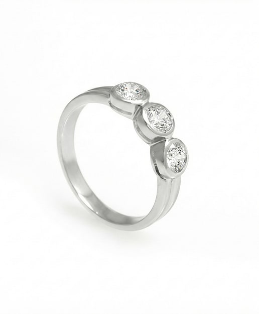 Imagen 0 de Anillo plata diamante 0,75 ct