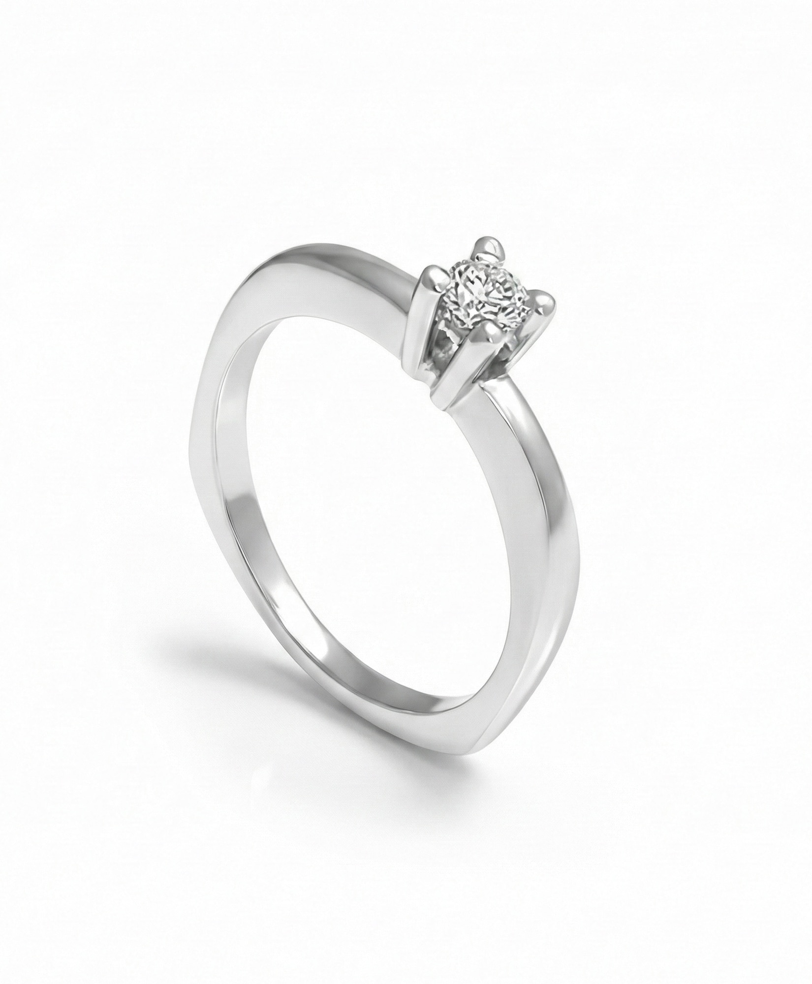 Imagen 0 de Anillo plata diamante 0,17 ct