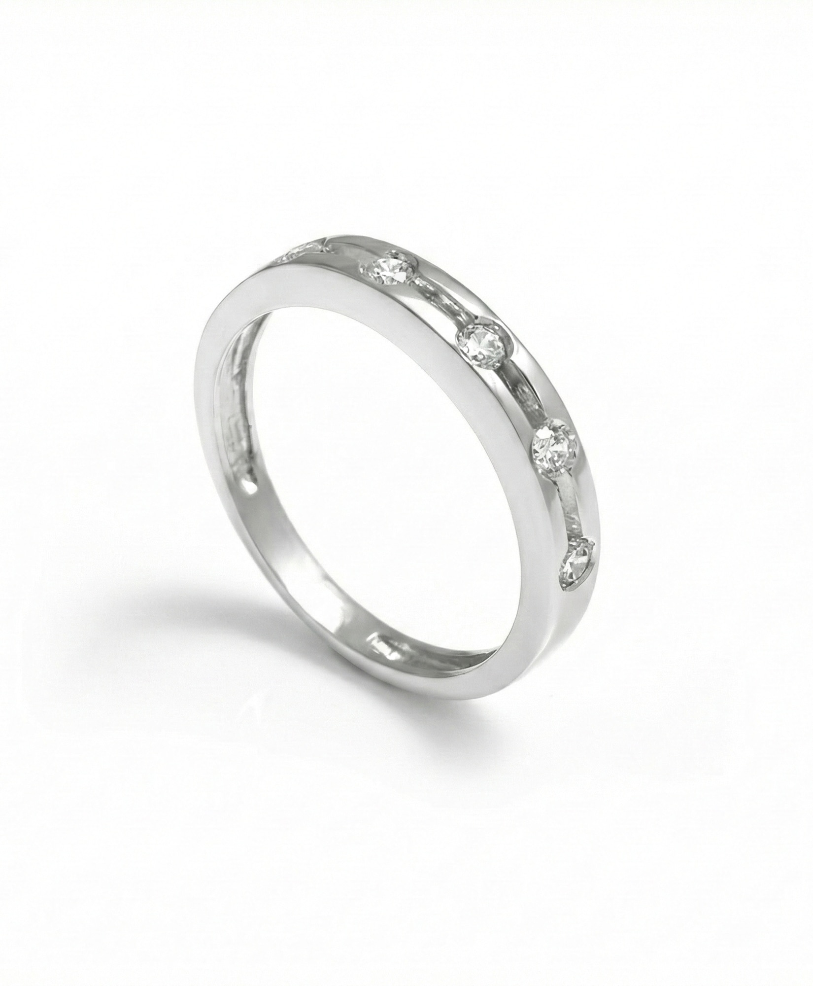 Imagen 0 de Anillo plata diamante 0,15 ct