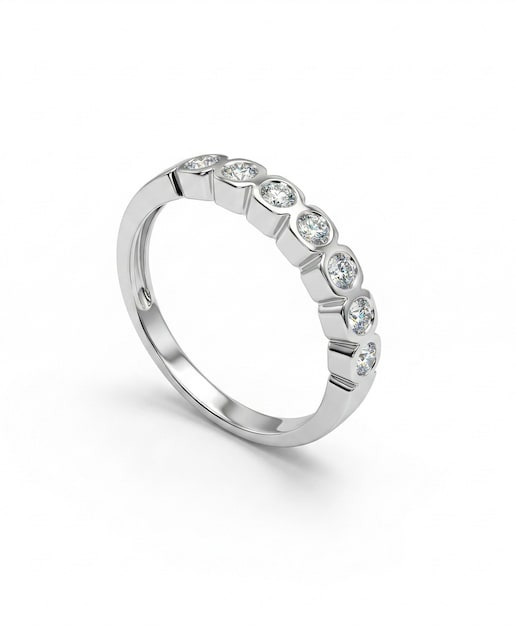 Imagen 0 de Anillo plata diamante 0,18 ct