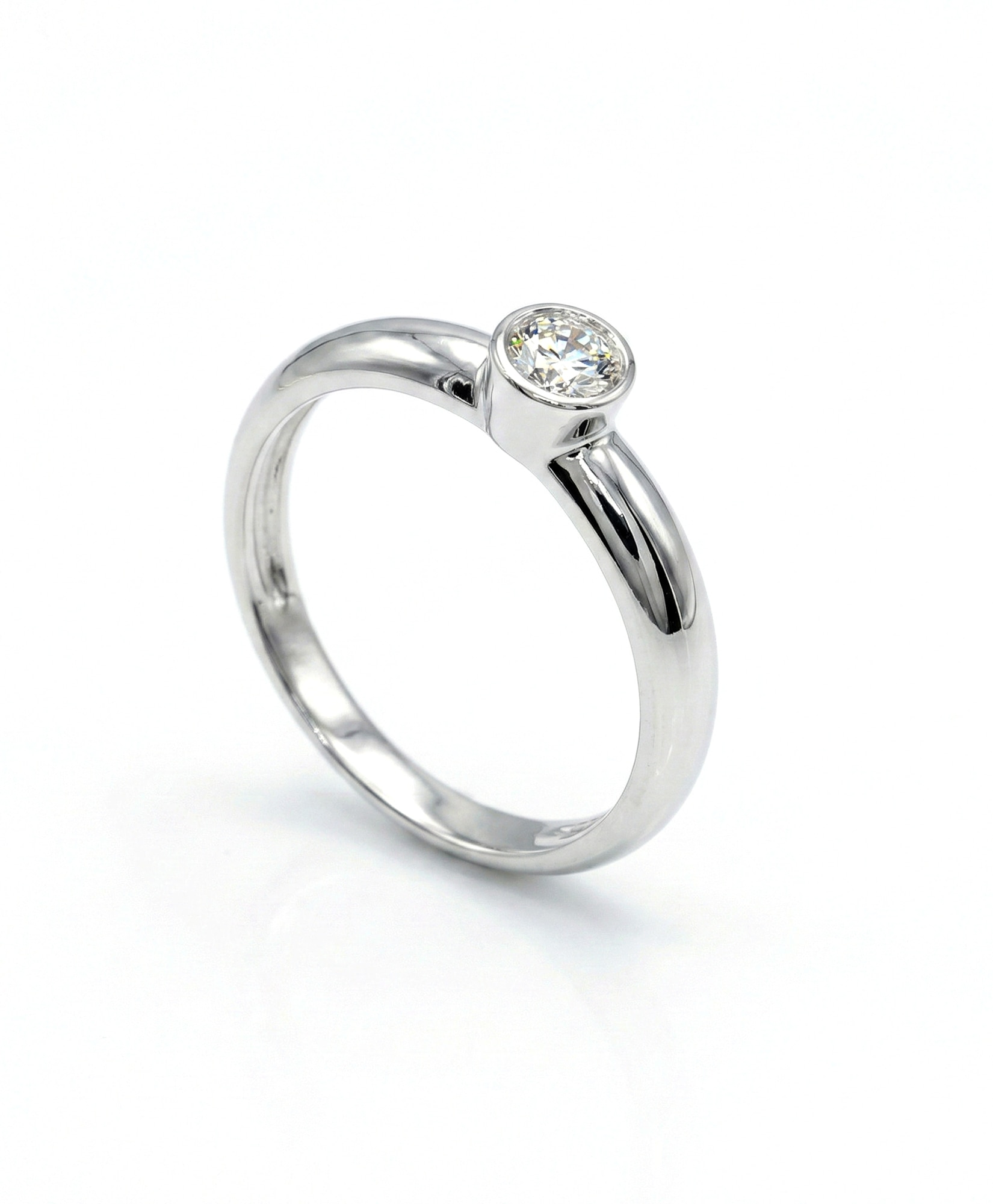 Imagen 0 de Anillo plata diamante 0,20 ct