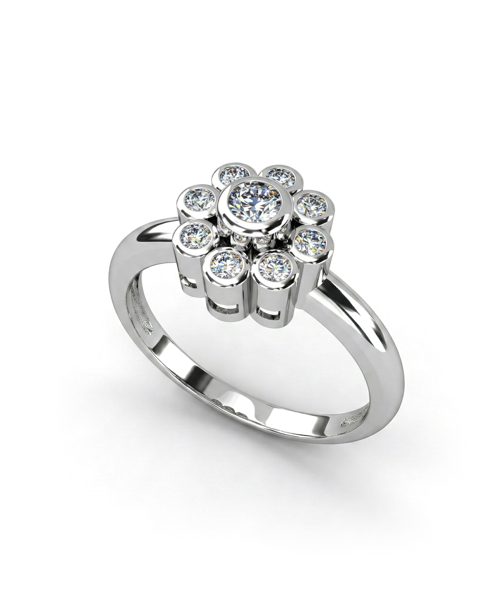 Imagen 0 de Anillo plata diamante 0,31 ct