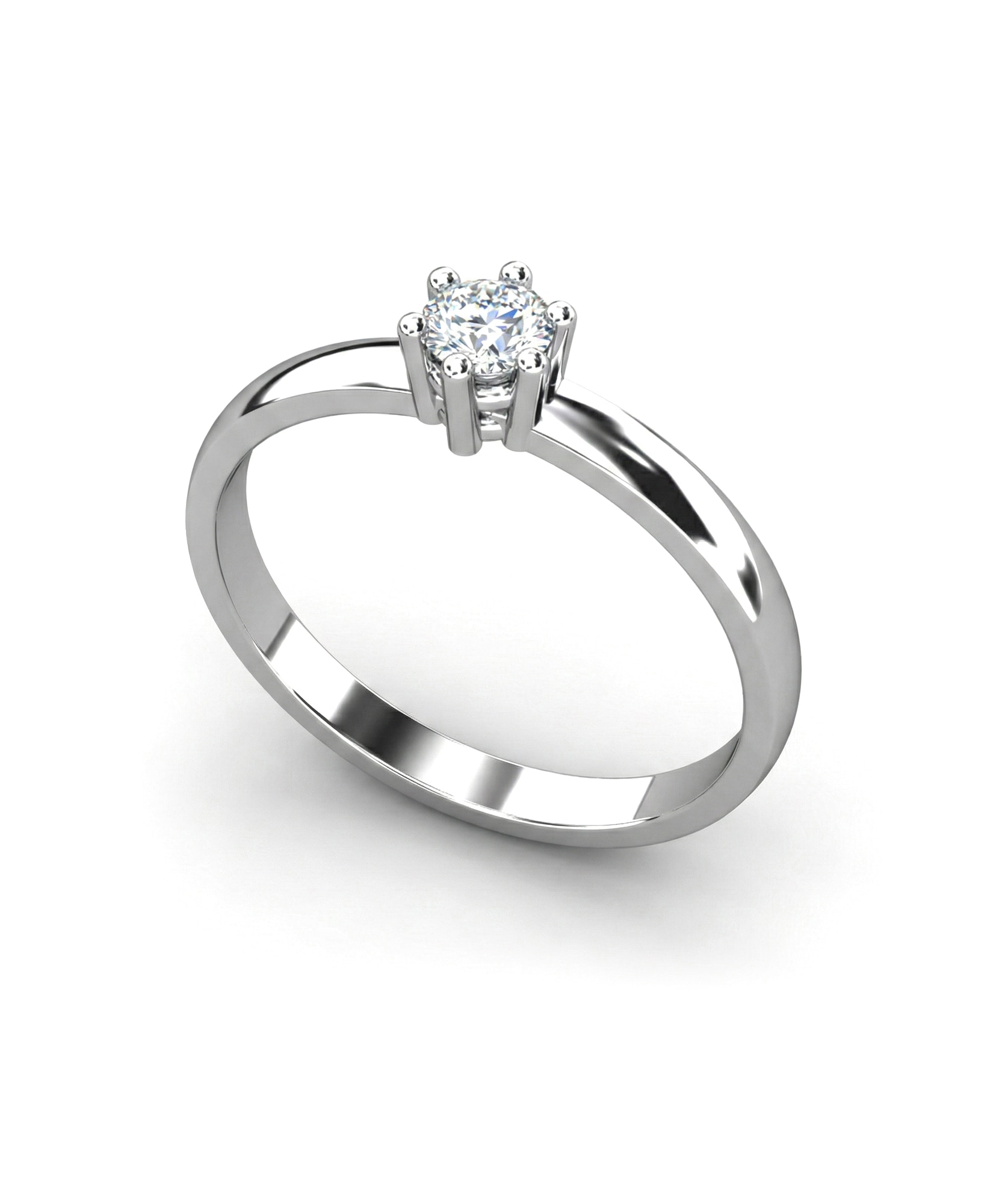 Imagen 0 de Anillo plata diamante 0,25 ct
