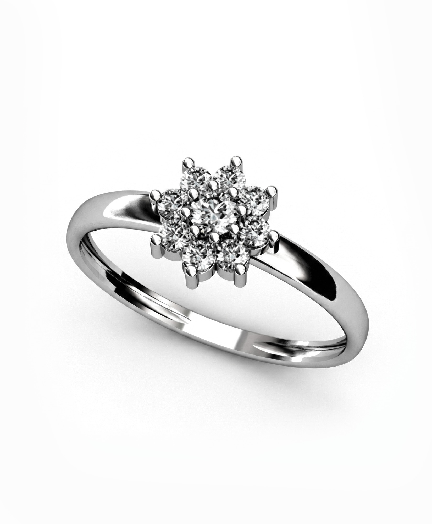 Imagen 0 de Anillo plata diamante 0,35 ct
