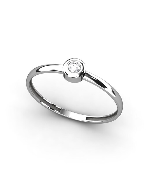 Imagen 0 de Anillo oro diamante 0,02 ct