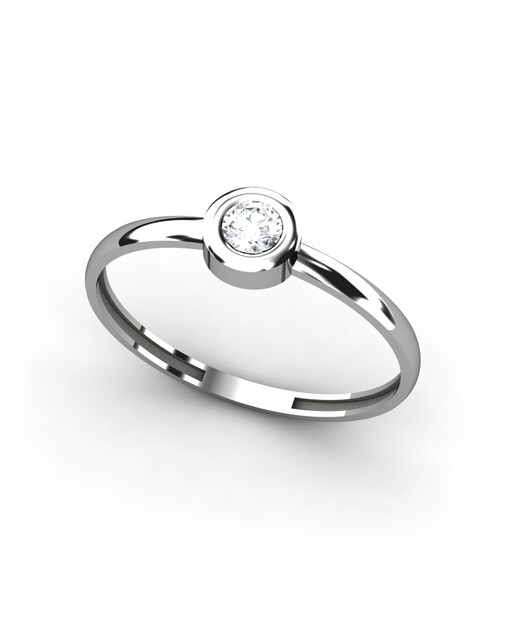 Imagen 0 de Anillo oro diamante 0,08 ct