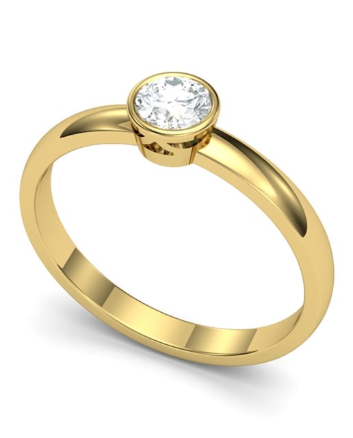 Imagen 0 de Anillo oro diamante 0,35 ct