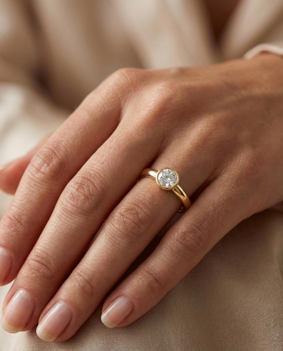 Imagen 0 de Anillo oro diamante 0,50 ct