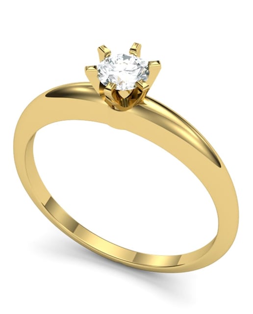 Imagen 0 de Anillo oro diamante 0,35 ct