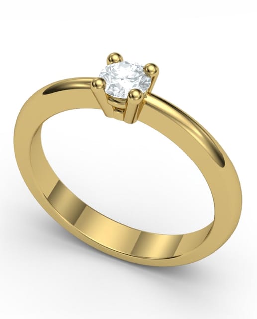 Imagen 0 de Anillo oro diamante 0,35 ct