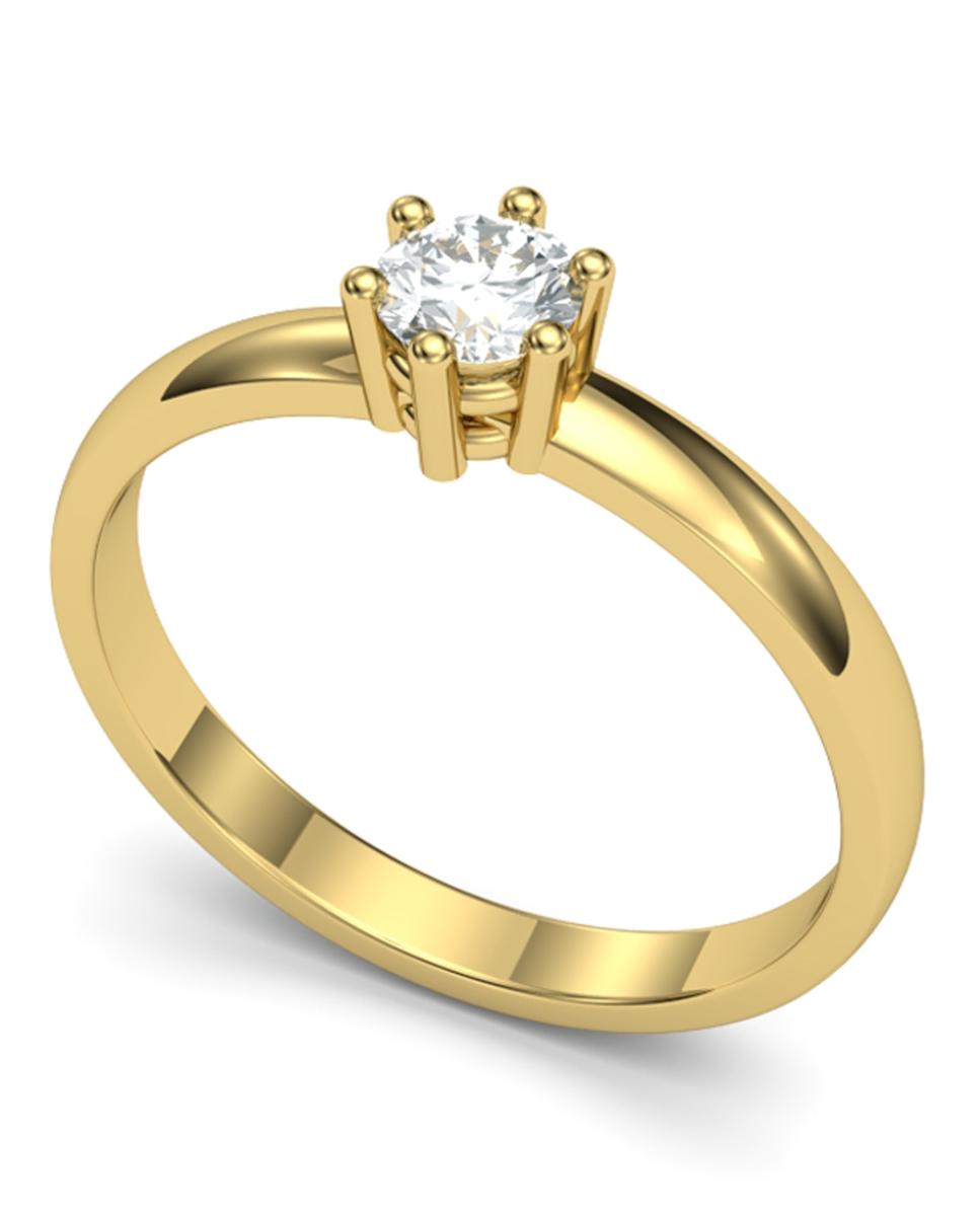Imagen 0 de Anillo oro diamante 0,35 ct