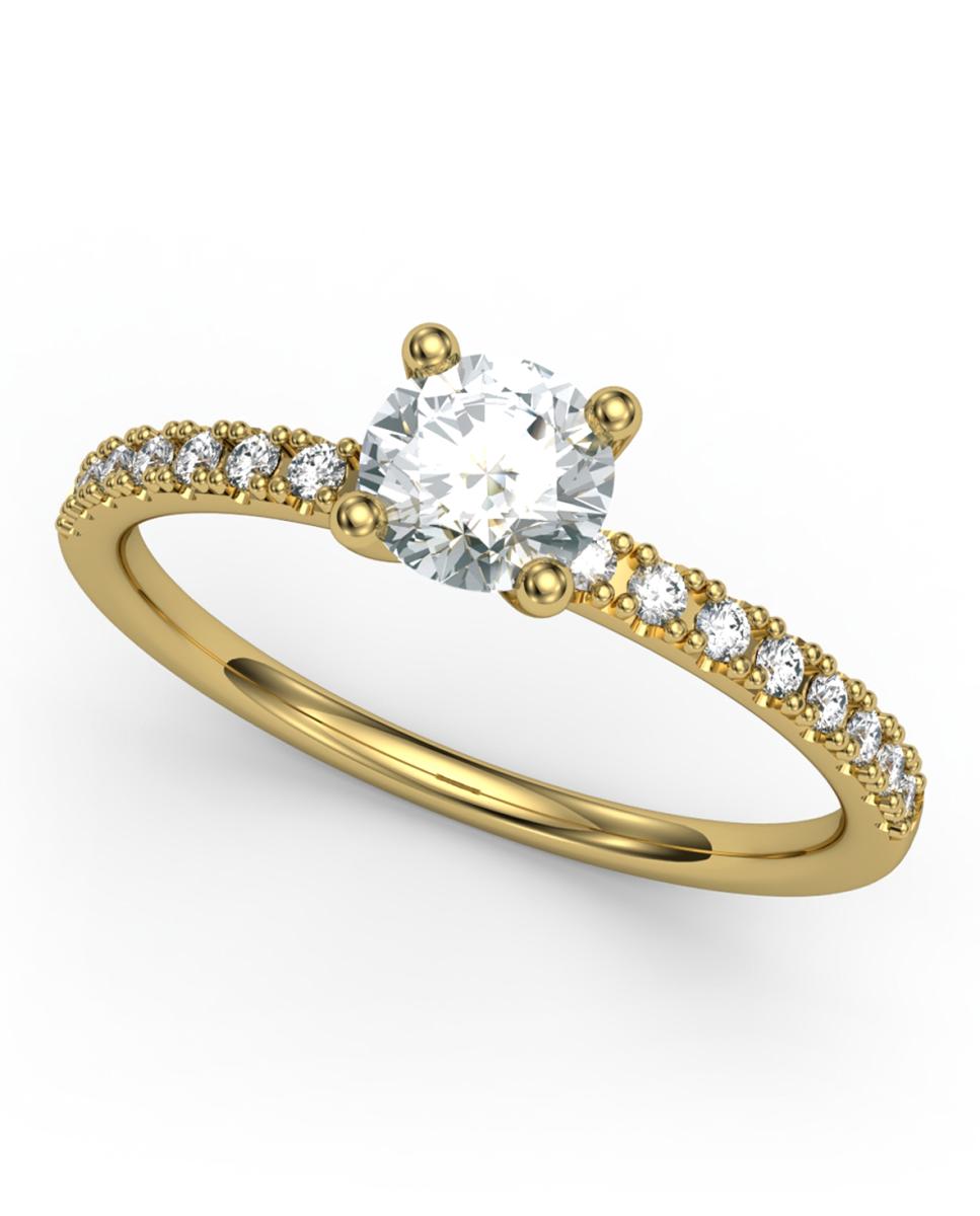 Imagen 0 de Anillo oro diamante 0,50 ct