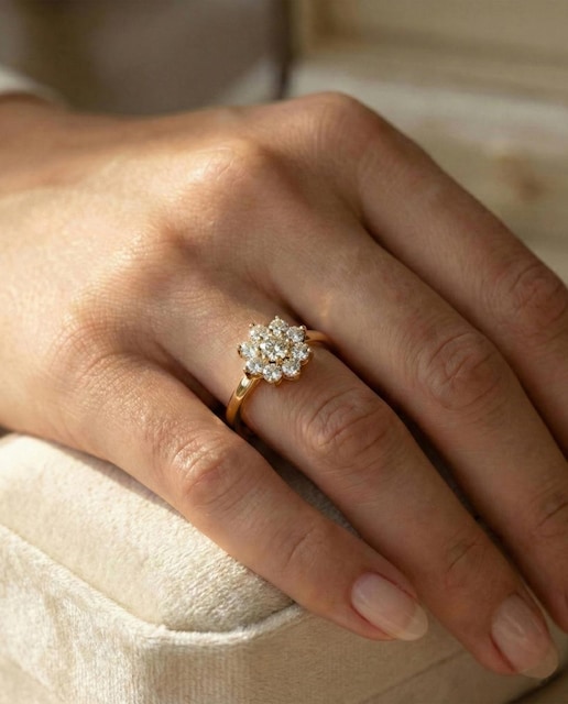 Imagen 0 de Anillo oro diamante 0,36 ct