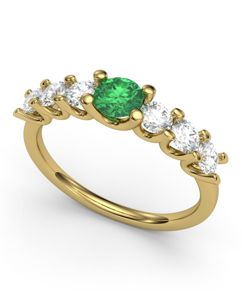 Imagen 0 de Anillo oro diamantes 0,66 ct