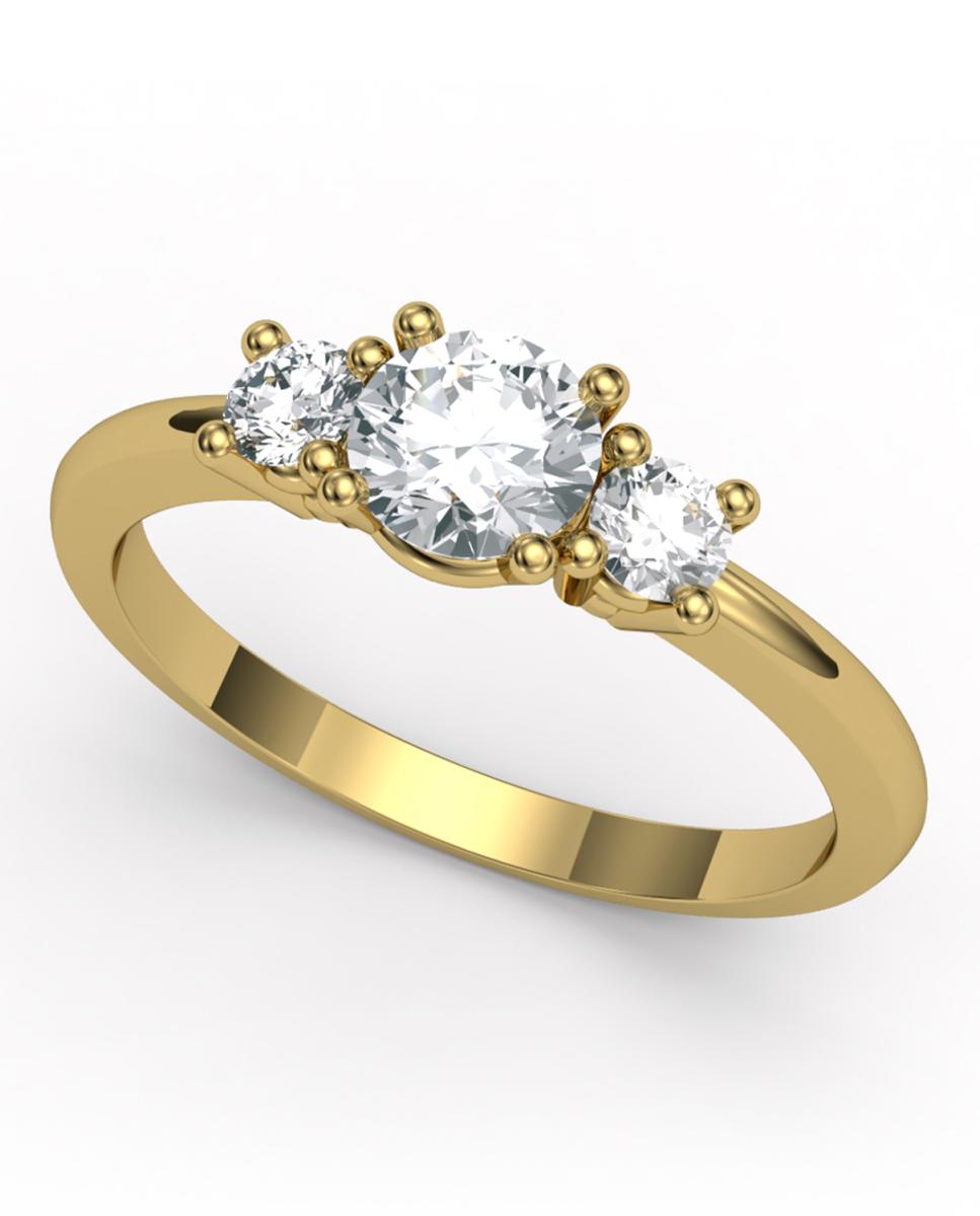 Imagen 0 de Anillo oro diamante 0,72 ct